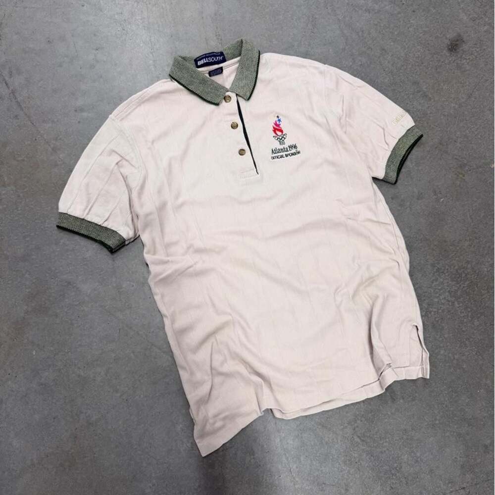 Vintage 1996 Atlanta Olympics BellSouth Official Sponsor Polo Shirt